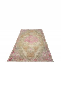 Pink Gray Oushak Rug 4x7 Feet 120,209 - Oushak Rug  $i