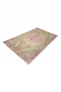 Pink Gray Oushak Rug 4x7 Feet 120,209 - Oushak Rug  $i