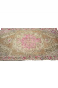 Pink Gray Oushak Rug 4x7 Feet 120,209 - Oushak Rug  $i