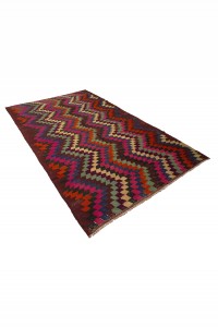 Pink Turkish Kilim Rug 5x8 Feet  168,257 - Turkish Kilim Rug  $i