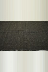 Plain Dark Brown Goat Hair Kilim Rug 5x8 161,252 - Goat Hair Rug  $i