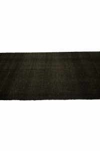 Plain Dark Brown Turkish Goat Hair Kilim Rug 5x11 Feet  143,323 - Goat Hair Rug  $i