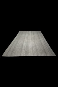 Plain Gray Kilim Rug 7x10 Feet  225,316 - Grey Turkish Rug  $i