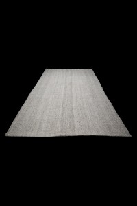 Plain Gray Turkish Kilim Rug 6x10 Feet 190,294 - Grey Turkish Rug  $i