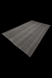 Plain Gray Turkish Kilim Rug 6x10 Feet  190,300 - Grey Turkish Rug  $i