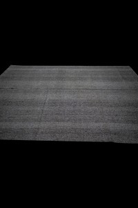 Plain Gray Turkish Kilim Rug 6x10 Feet  190,300 - Grey Turkish Rug  $i