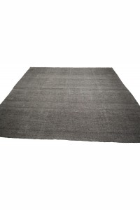 Plain Gray Turkish Kilim Rug 6x11 Feet  187,320 - Grey Turkish Rug  $i