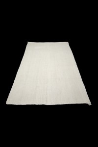 Plain White Hemp Rug 4x7 Feet 133,210 - Turkish Hemp Rug  $i