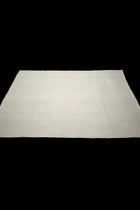 Plain White Hemp Rug 4x7 Feet 133,210 - Turkish Hemp Rug  $i