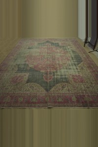 Primitive Madalion Oushak Carpet Rug 10x13 310,388 - Oushak Rug  $i