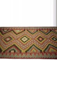 Red and Blue Turkish Kilim Rug 6x11 Feet 173,325 - Turkish Kilim Rug  $i