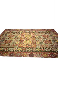 Red Blue Turkish Kilim Rug 6x12 Feet 190,357 - Turkish Kilim Rug  $i