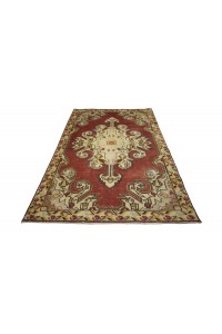 Red Turkish Oushak Rug 4x7 Feet 132,222 - Oushak Rug  $i