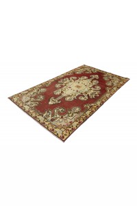 Red Turkish Oushak Rug 4x7 Feet 132,222 - Oushak Rug  $i