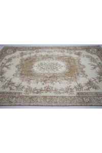 Rose Pattern Turkish Rug 6x10 Feet 181,294 - Oushak Rug  $i