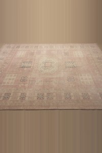 Salmon Pink Large Oushak Carpet Rug 8x11 Feet  227,335 - Oushak Rug  $i