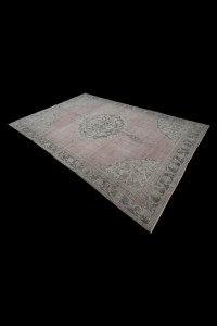 Salmon Pink Oushak Rug 7x11 Feet 220,336 - Oushak Rug  $i