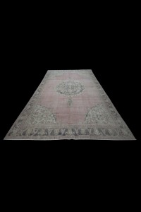 Salmon Pink Oushak Rug 7x11 Feet 220,336 - Oushak Rug  $i