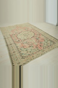 Semi Old Faded Oushak Rug 6x9 184,273 - Oushak Rug  $i