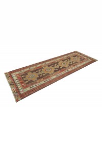 Soft Purple Kilim Rug Runner 3x10 Feet 98,304 - Turkish Rug Runner  $i