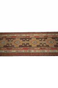 Soft Purple Kilim Rug Runner 3x10 Feet 98,304 - Turkish Rug Runner  $i