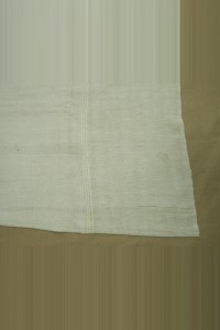 Square Plain White Turkish Hemp Kilim Rug 8x8 Feet  252,252 - Turkish Hemp Rug  $i