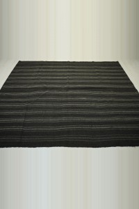 Stripe Design Goat Hair Kilim Rug 7x8 203,254 - Goat Hair Rug  $i