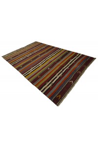 Striped Anatolian Kilim Rug 6x8 Feet  174,243 - Turkish Kilim Rug  $i