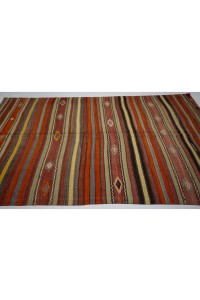 Striped Ethnic Kilim Rug 5x9 Feet 157,272 - Turkish Kilim Rug  $i