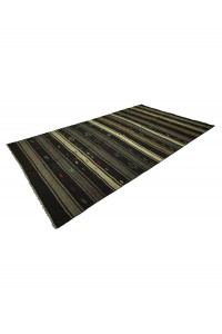 Striped Goat Hair Turkish Kilim Rug 7x12 Feet  212,357 - Goat Hair Rug  $i