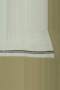 Striped Hemp Kilim Rug 5x8 Feet 158,225 - Turkish Hemp Rug  $i