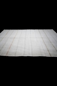 Striped Hemp Kilim Rug 6x12 Feet 184,354 - Turkish Hemp Rug  $i