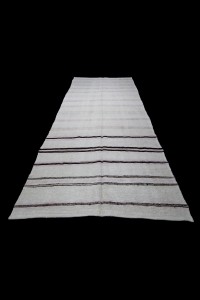 Striped Oushak Hemp Rug 5x12 Feet 152,350 - Turkish Hemp Rug  $i