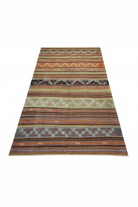 Striped Turkish Area Rug 6x10 168,300 - Turkish Kilim Rug  $i