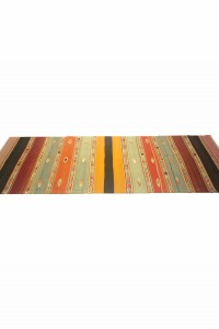 Striped Turkish Flat Weave Rug Runner 3x8 78,257 - Turkish Rug Runner  $i