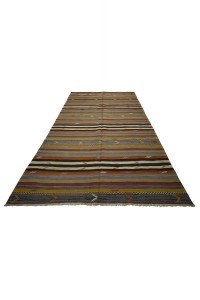 Striped Turkish Kilim Rug 6x10 Feet  175,298 - Turkish Kilim Rug  $i