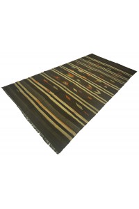 Striped Turkish Natural Rug 6x11 Feet 180,338 - Goat Hair Rug  $i