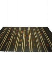 Striped Turkish Natural Rug 6x11 Feet 180,338 - Goat Hair Rug  $i