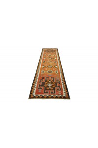 Terracotta Kilim Rug Runner 3x11 Feet 94,322 - Turkish Rug Runner  $i