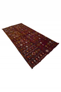 Toros mountain Anatolian Area Jijim Kilim Rug 5x9 Feet 147,285 - Turkish Kilim Rug  $i