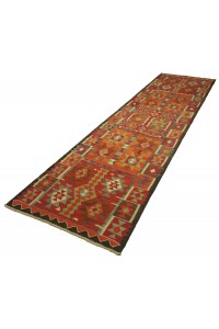 Tribal Turkish Kilim Rug Runner 3x11 Feet 95,336 - Turkish Rug Runner  $i