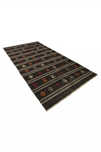 Turkish Goat Hair Woven Kilim Rug 5x9 Feet  160,264 - Goat Hair Rug  $i