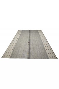 Turkish Gray Kilim Rug 6x9 Feet  188,272 - Grey Turkish Rug  $i