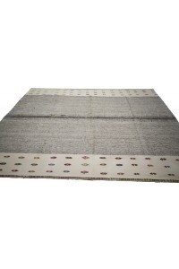 Turkish Gray Kilim Rug 6x9 Feet  188,272 - Grey Turkish Rug  $i