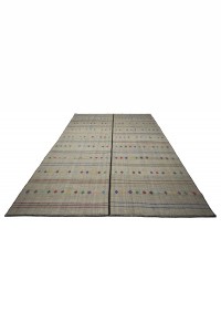 Turkish Gray Kilim Rug 7x10 Feet 202,308 - Grey Turkish Rug  $i