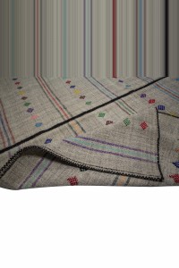 Turkish Gray Kilim Rug 7x10 Feet 202,308 - Grey Turkish Rug  $i