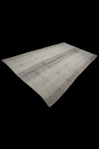 Turkish ivory Gray Kilim Rug 6x10 Feet 193,320 - Grey Turkish Rug  $i