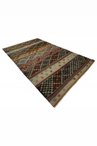 Turkish Striped Kilim Rug 6x9 Feet  189,282 - Turkish Kilim Rug  $i