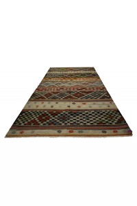 Turkish Striped Kilim Rug 6x9 Feet  189,282 - Turkish Kilim Rug  $i