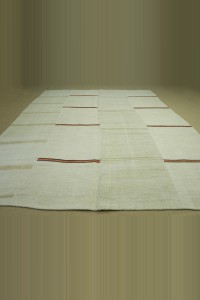 Uneven Striped on Hemp Rug 8x11 Feet 240,322 - Turkish Hemp Rug  $i